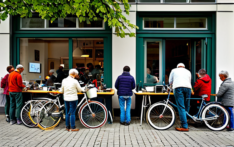 디지털 공유경제의 사회적 영향 - Collaborative Urban Gardening**

"A vibrant community garden scene in Berlin, with diverse people of...